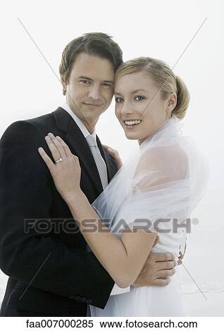Bride and groom, portrait View Large Photo Image Stock Photography - Bride and groom, portrait. Fotosearch