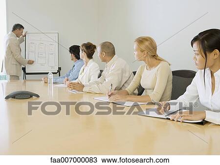 Businessman giving presentation in board room View Large Photo Image Stock Image - Businessman giving presentation in board room. Fotosearch