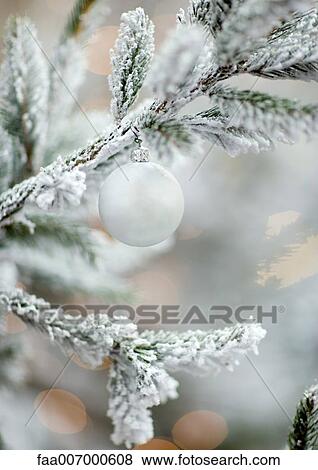 Christmas decoration on tree, close-up View Large Photo Image Stock Photo - Christmas decoration on tree, close-up. Fotosearch