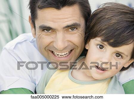 Father and son, portrait View Large Photo Image Stock Photography - Father and son, portrait. Fotosearch