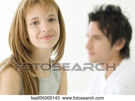 Stock Image - Girl, portrait. Fotosearch