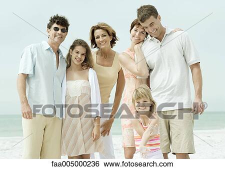 Group at the beach, portrait View Large Photo Image Stock Photograph - Group at the beach, portrait. Fotosearch