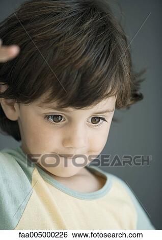 Little boy, portrait View Large Photo Image Stock Photograph - Little boy, portrait. Fotosearch