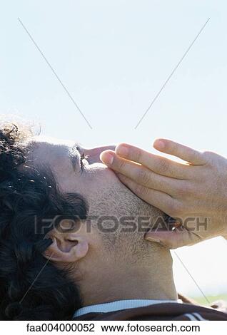 Man yelling, close-up View Large Photo Image Stock Image - Man yelling, close-up. Fotosearch