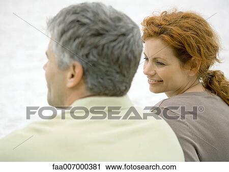 Mature couple, rear view View Large Photo Image Stock Image - Mature couple, rear view. Fotosearch