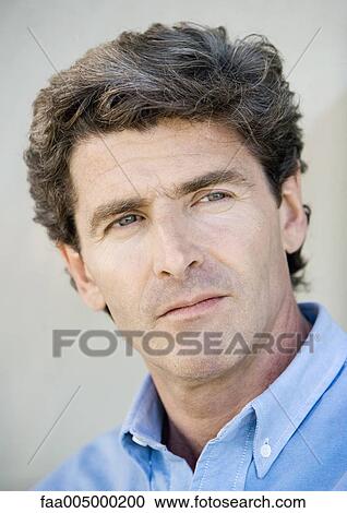 Stock Image - Mature man, portrait. Fotosearch