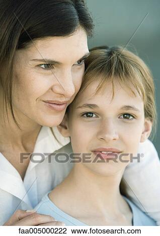 Mother and daughter, portrait View Large Photo Image Stock Image - Mother and daughter, portrait. Fotosearch