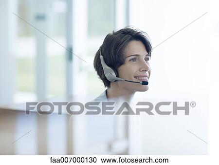 Stock Image - Receptionist. Fotosearch