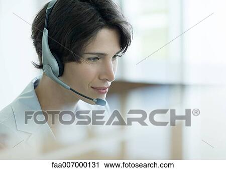 Stock Image - Receptionist. Fotosearch