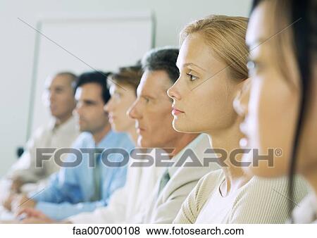 Stock Photo - Row of business people. Fotosearch
