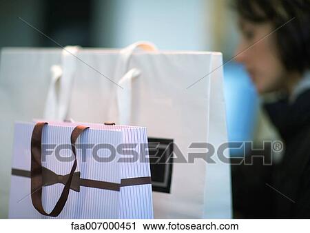 Two shopping bags View Large Photo Image Stock Image - Two shopping bags. Fotosearch