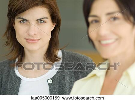Woman, portrait, mature woman in foreground View Large Photo Image Stock Photo - Woman, portrait, mature woman in foreground. Fotosearch