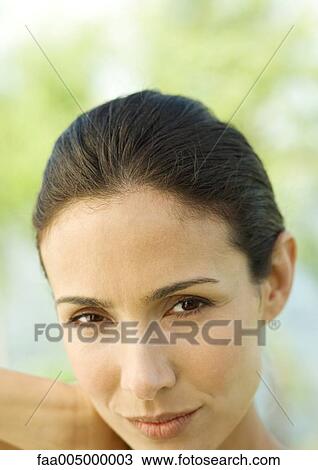 Stock Image - Woman's face. Fotosearch