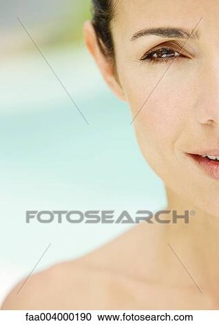 Woman's head and shoulder, cropped View Large Photo Image Stock Image - Woman's head and shoulder, cropped. Fotosearch