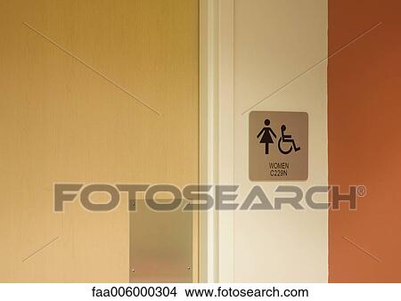 Women's restroom View Large Photo Image Picture - Women's restroom. Fotosearch