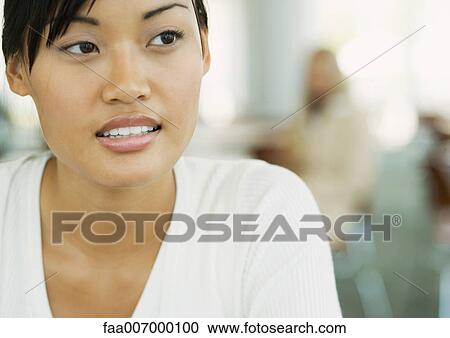 Young woman, portrait View Large Photo Image Stock Image - Young woman, portrait. Fotosearch