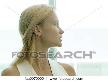Young woman, profile View Large Photo Image Stock Image - Young woman, profile. Fotosearch