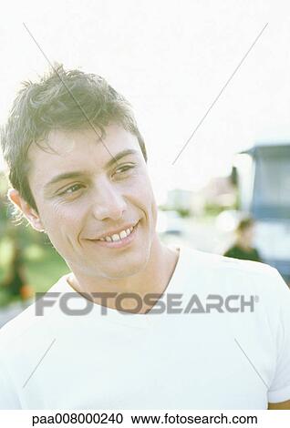 Stock Image - Young man, portrait. Fotosearch