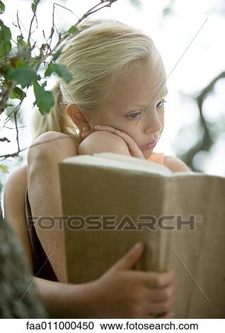 Girl reading book View Large Photo Image Stock Image - Girl reading book. Fotosearch