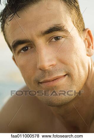 Man's face, portrait View Large Photo Image Stock Photo - Man's face, portrait. Fotosearch