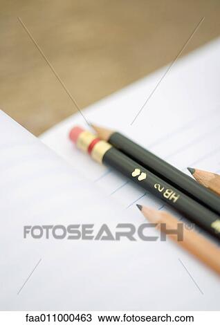Notebook and pencils View Large Photo Image Stock Image - Notebook and pencils. Fotosearch