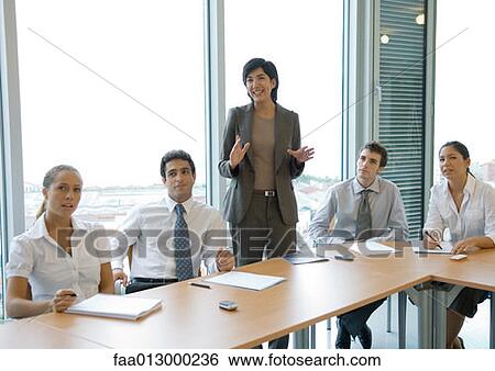 Business colleagues having meeting View Large Photo Image Stock Photograph - Business colleagues having meeting. Fotosearch