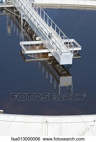 Stock Photograph - Paper mill, settling tank. Fotosearch