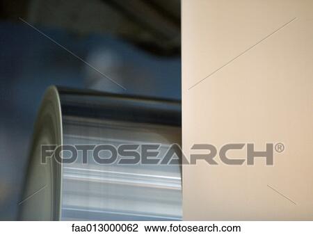 Paper on roller, close-up View Large Photo Image Stock Image - Paper on roller, close-up. Fotosearch