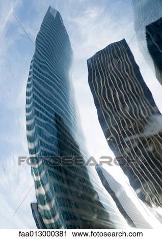 Stock Image - Reflection of skyscrapers. Fotosearch