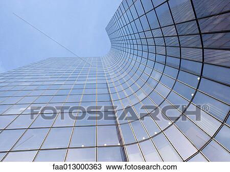 Skyscraper, low angle, abstract view View Large Photo Image Stock Image - Skyscraper, low angle, abstract view. Fotosearch