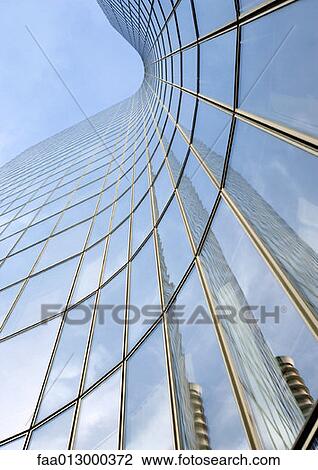 Skyscraper, low angle, abstract view View Large Photo Image Stock Image - Skyscraper, low angle, abstract view. Fotosearch