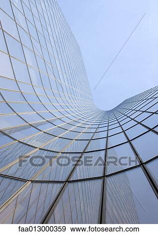 Skyscraper, low angle, abstract view View Large Photo Image Stock Photo - Skyscraper, low angle, abstract view. Fotosearch