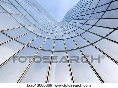 Skyscraper, low angle, abstract view View Large Photo Image Stock Photo - Skyscraper, low angle, abstract view. Fotosearch