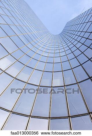 Skyscraper, low angle, abstract view View Large Photo Image Stock Photograph - Skyscraper, low angle, abstract view. Fotosearch