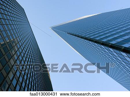 Skyscrapers, low angle view View Large Photo Image Stock Image - Skyscrapers, low angle view. Fotosearch