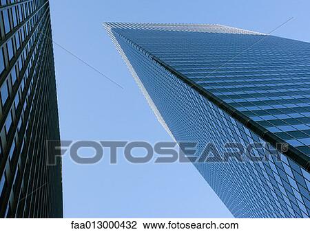 Skyscrapers, low angle view View Large Photo Image Stock Image - Skyscrapers, low angle view. Fotosearch
