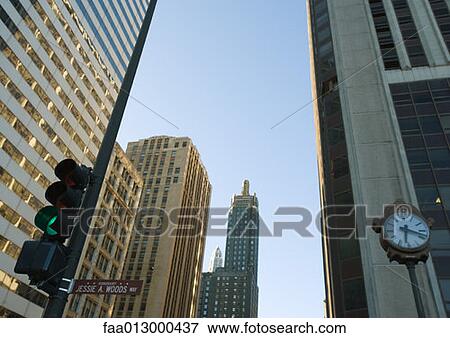 Skyscrapers, low angle view View Large Photo Image Stock Photo - Skyscrapers, low angle view. Fotosearch