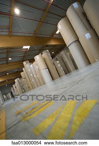Warehouse containing rolls of paper View Large Photo Image Picture - Warehouse containing rolls of paper. Fotosearch