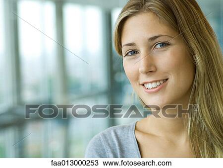 Young woman, portrait View Large Photo Image Stock Image - Young woman, portrait. Fotosearch
