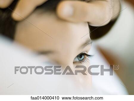 Child with father's hand on head, partial view View Large Photo Image Stock Image - Child with father's hand on head, partial view. Fotosearch