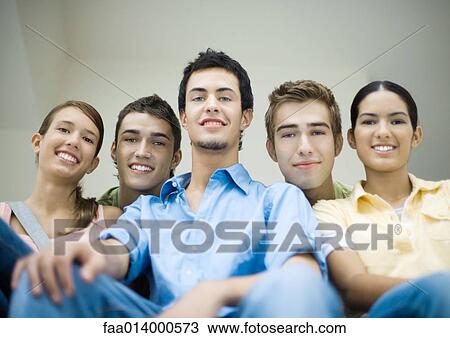 Group of teenage friends, portrait View Large Photo Image Stock Image - Group of teenage friends, portrait. Fotosearch