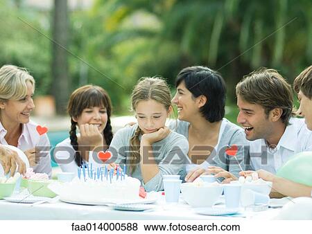 Outdoor birthday party View Large Photo Image Stock Photo - Outdoor birthday party. Fotosearch