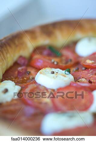 Tomato, goat cheese and ham tart, baked View Large Photo Image Stock Photograph - Tomato, goat cheese and ham tart, baked. Fotosearch