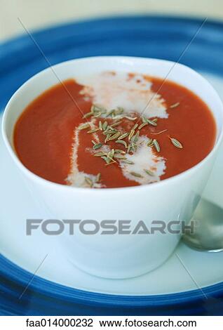 Tomato soup View Large Photo Image Stock Image - Tomato soup. Fotosearch