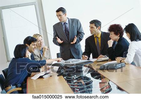Business meeting in conference room View Large Photo Image Stock Photography - Business meeting in conference room. Fotosearch
