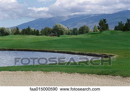 Golf course View Large Photo Image Stock Image - Golf course. Fotosearch