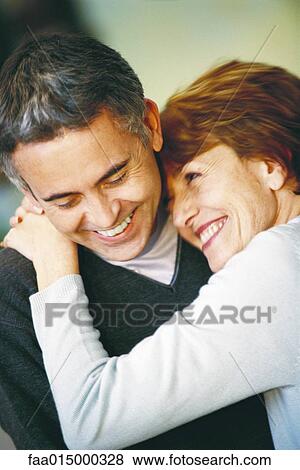 Senior couple, woman's head on man's shoulder View Large Photo Image Stock Photo - Senior couple, woman's head on man's shoulder. Fotosearch