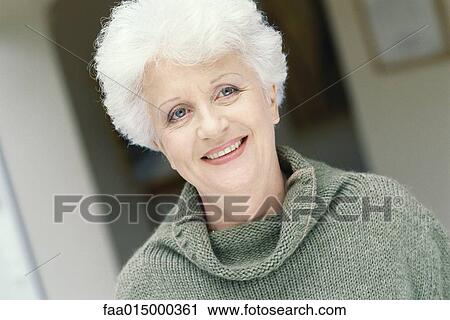 Senior woman, portrait View Large Photo Image Stock Image - Senior woman, portrait. Fotosearch