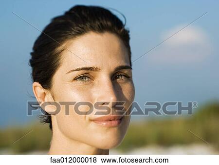Stock Photo - Woman, portrait. Fotosearch