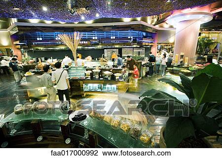 Cafeteria in shopping mall View Large Photo Image Stock Image - Cafeteria in shopping mall. Fotosearch